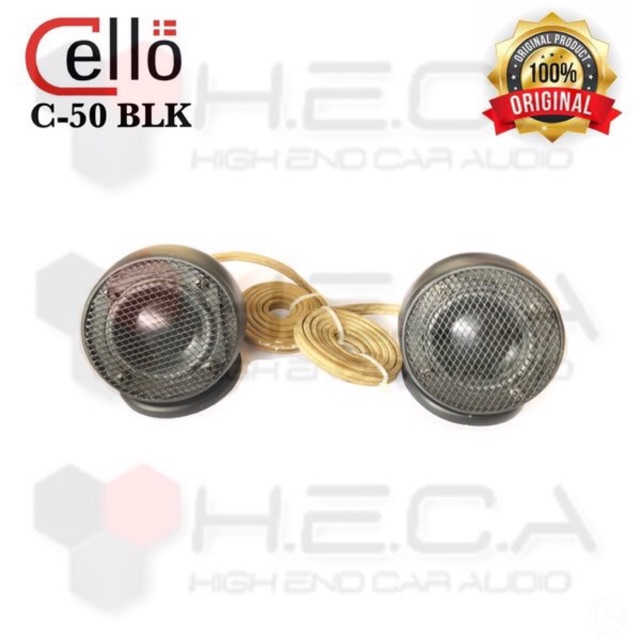 CELLO C-50 BLK Tweeter Speaker C50 Full Range Audio Mobil Fullrange Dashboard