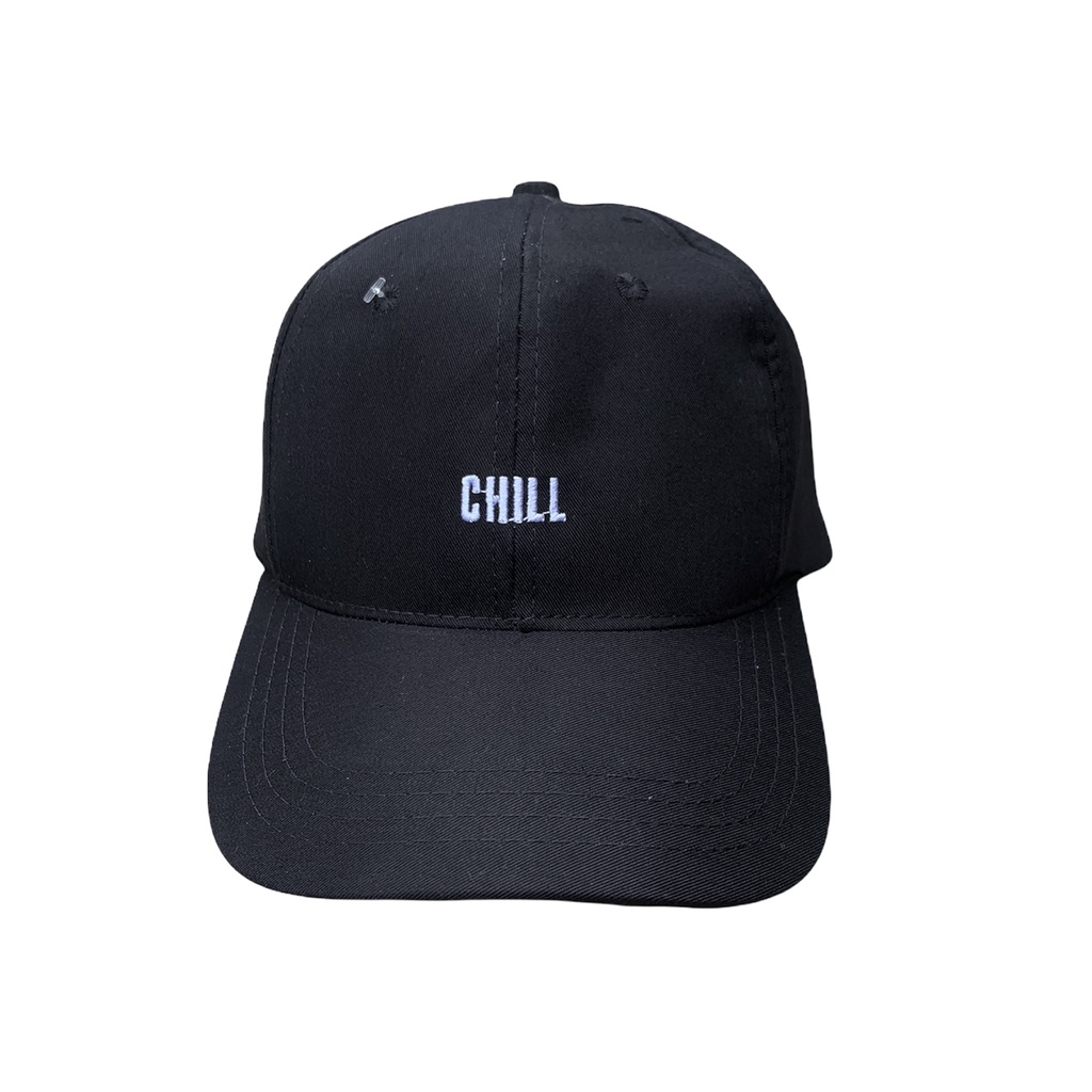 Topi baseball kaktus cream-Chill hitam