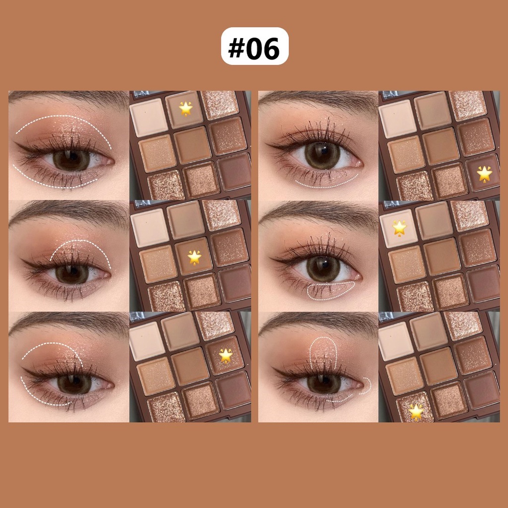 DIKALU DKL-901 EYESHADOW HIGHLIGHTER 9 COLORS BLOOMING-8