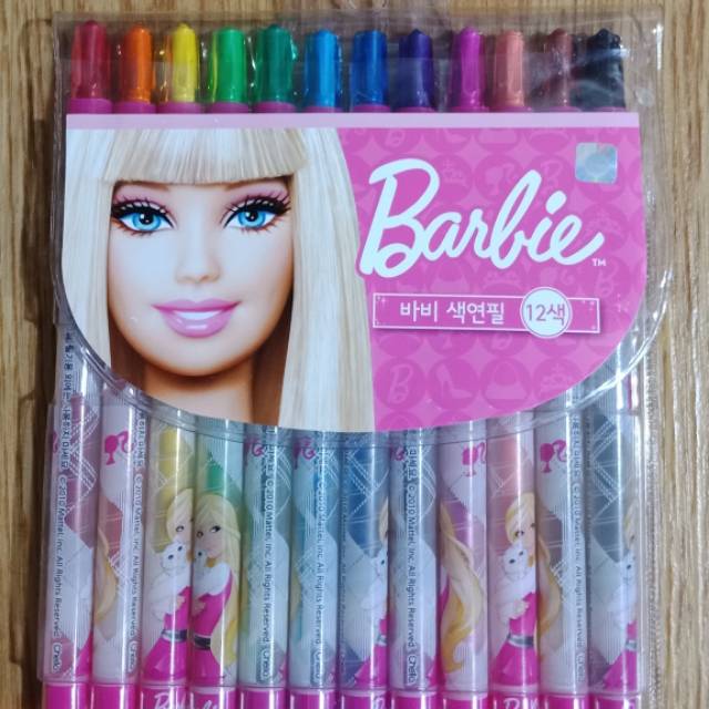 

Crayon Puter 12Color Barbie Ori Korea