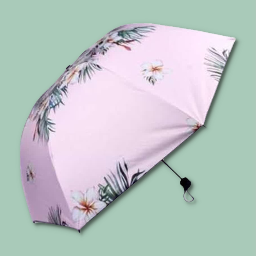 Umbrella Payung Lipat Otomatis Motif Fairy Tale Cantik Unik Warna Pink Ke34