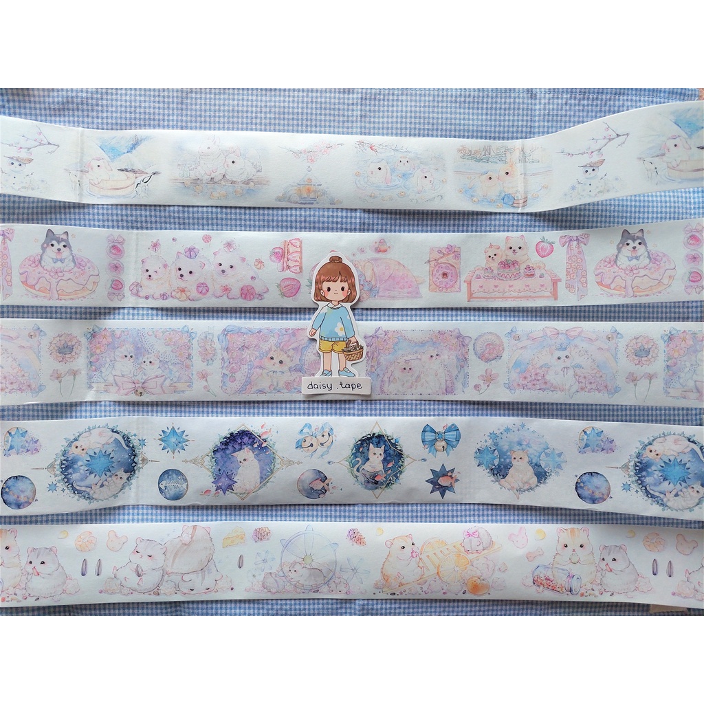 

[SAMPLE] washi tape | masking tape | selotip bullet journal - Rabbit | Dog | Cat | Hamster