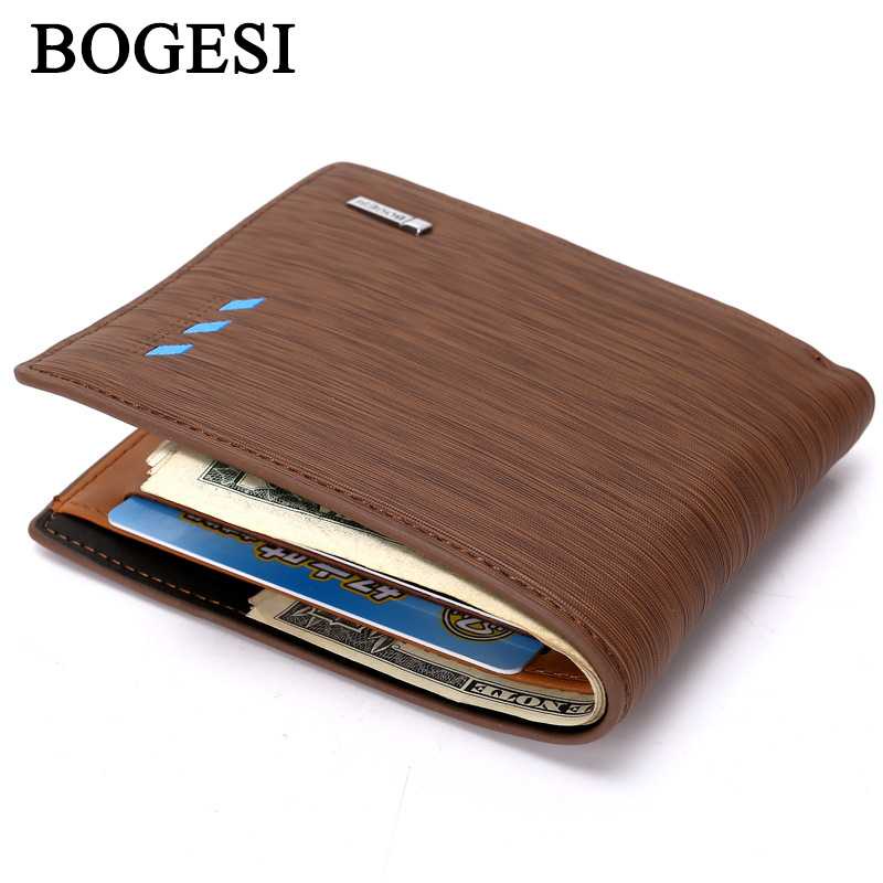 Asli Murah Dompet Kulit Pria Dompet Kulit Sintetis Bogesi Dompet Kulit Pria Horizontal - BOGESI - B01R724