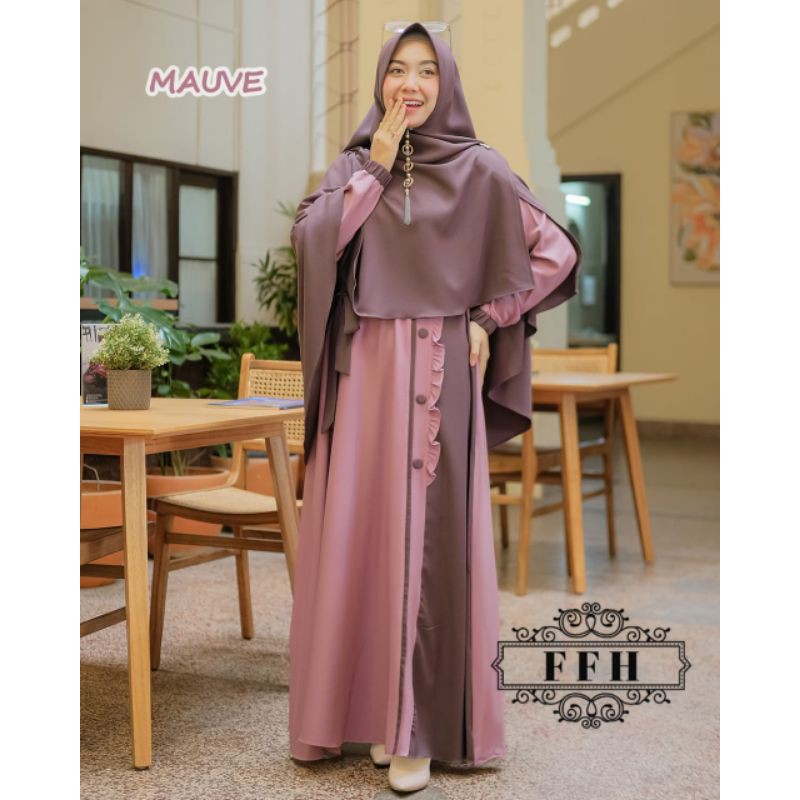 Gamis fafa hijab  / gamis dzamira set by ffh