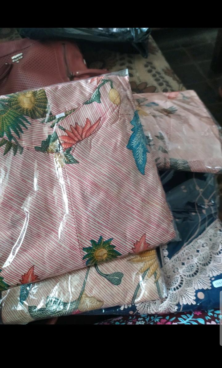 Couple Batik Keluarga || Setelan Couple Batik Ayah Ibu Anak Cewek