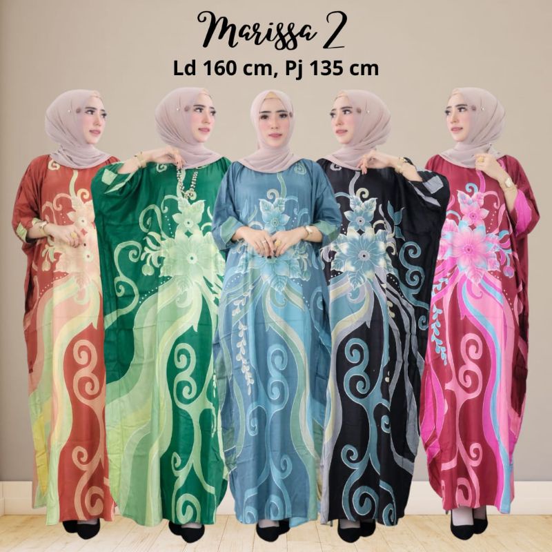 Kaftan Marissa 3 Katun Rayon Adem Tebal Jatuh