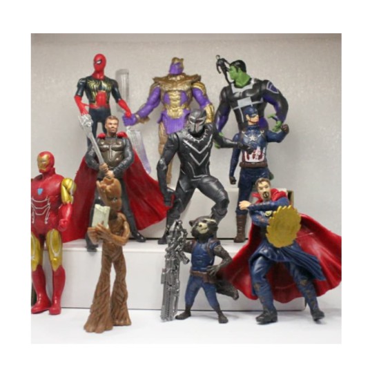 Action Figure Set Avengers End Game Karakter Marvel Thanos Thor (01E)