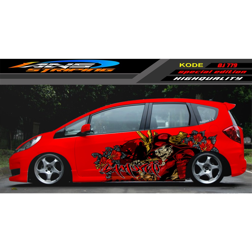 STIKER MOBIL JAZZ BRIO AVANZA SIGRA YARIS / STIKER VARIASI MOBIL / MODIF STICKER MOBIL