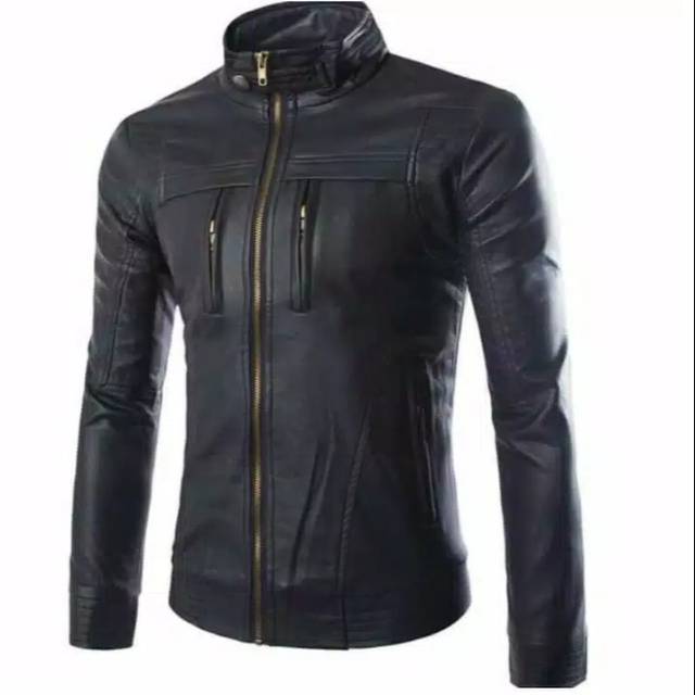 JAKET KULIT PRIA | JAKET KULIT MOTOR | JAKET KULIT SLIMFIT |JAKET KULIT SINTETIS JAKET COWOK