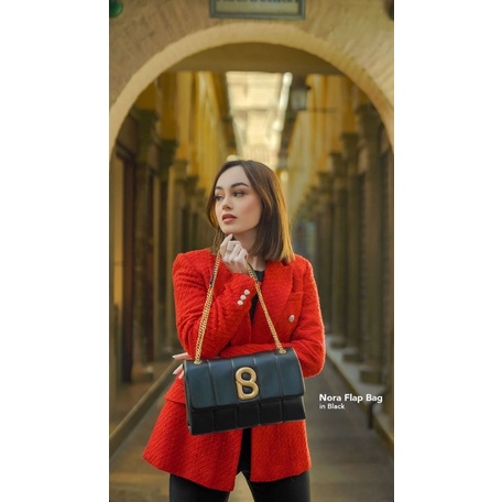 Nora Flap Bag Button Scarves
