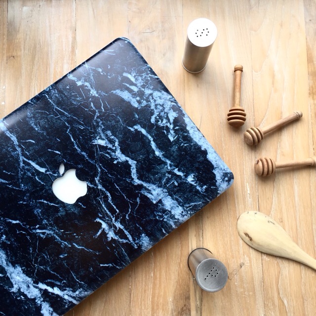 MACBOOK Case DRW MARBLE-NAVY NEW AIR PRO RETINA 11 12 13 14 15 16 INCH NON /  WITH CD ROOM / TOUCHBAR / TOUCH ID / M1 2020 2021 2022