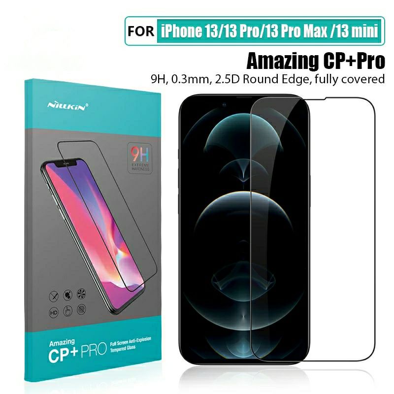 Tempered Glass iPhone 13 14 Pro Max Mini Plus Amazing CP+Pro Original