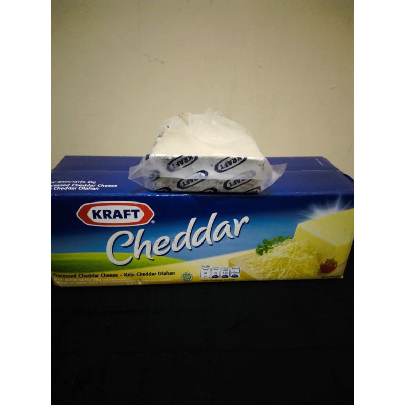 

Keju Kraft Cheddar +/- 250 gram