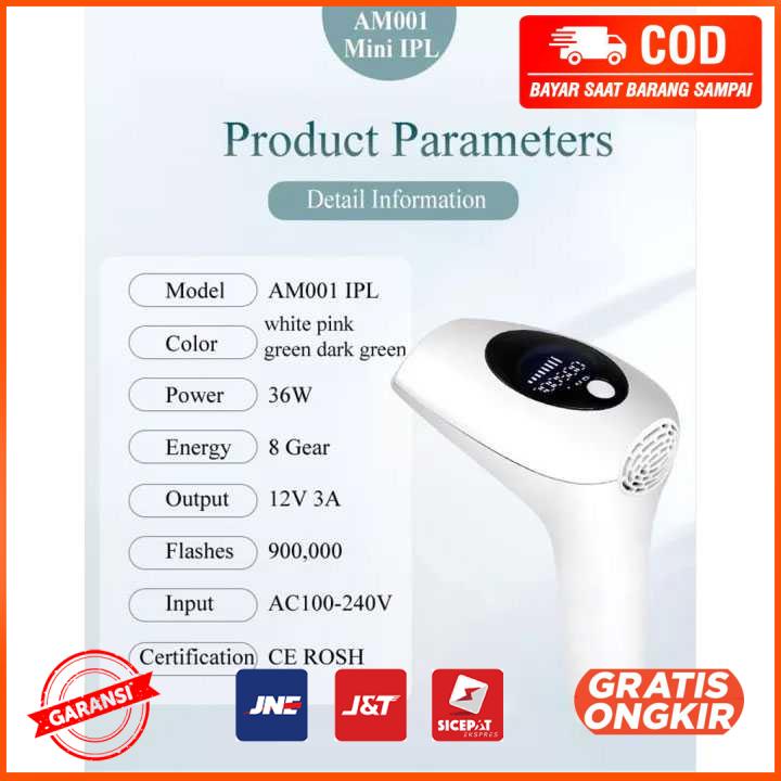 IPL Laser Epilator Permanent Hair Removal 900000 Flash AM001