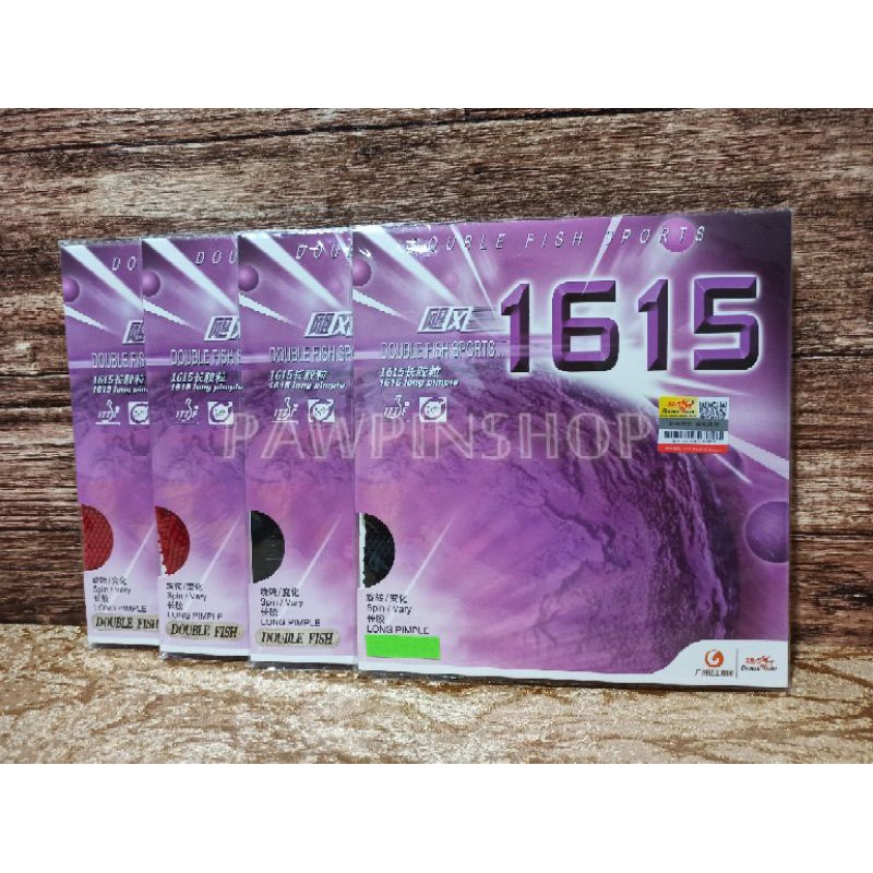 Double Fish 1615 Karet bat pingpong bintik panjang