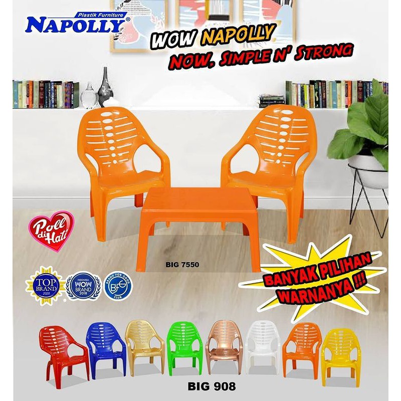 kursi plastik napoli