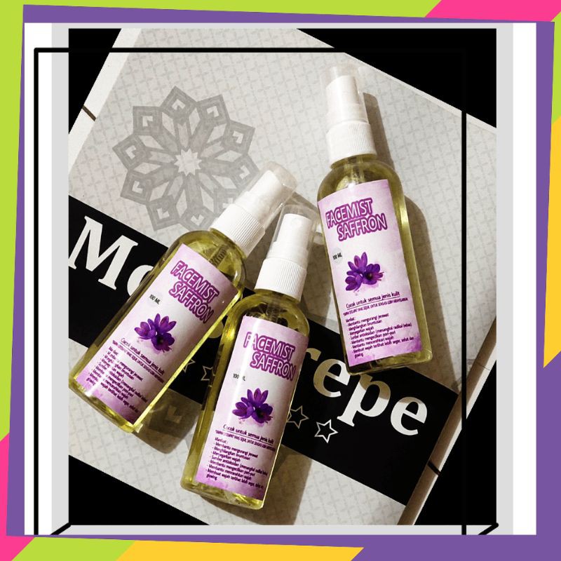 Facemist Saffron dengan Zam Zam 100 ML ORIGINAL Face Mist Air Safron / Saffron Spray Water Zamzam