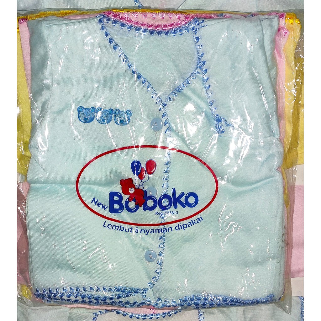 Boboko ~ 6 Pcs Baju Oblong Bayi Murah Berkualitas ( Lengan Panjang ) // OneSize, Newborn 0-4 Bulan