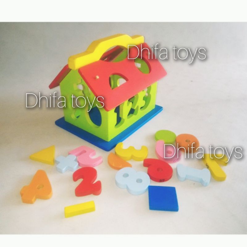 Rumah Angka - Mainan Edukasi Kayu | Mainan Edukasi Anak TK/Paud
