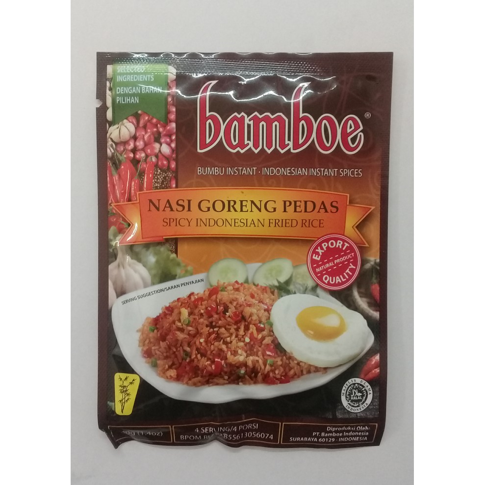 

Bamboe hitam nasi goreng pedas 40 gr