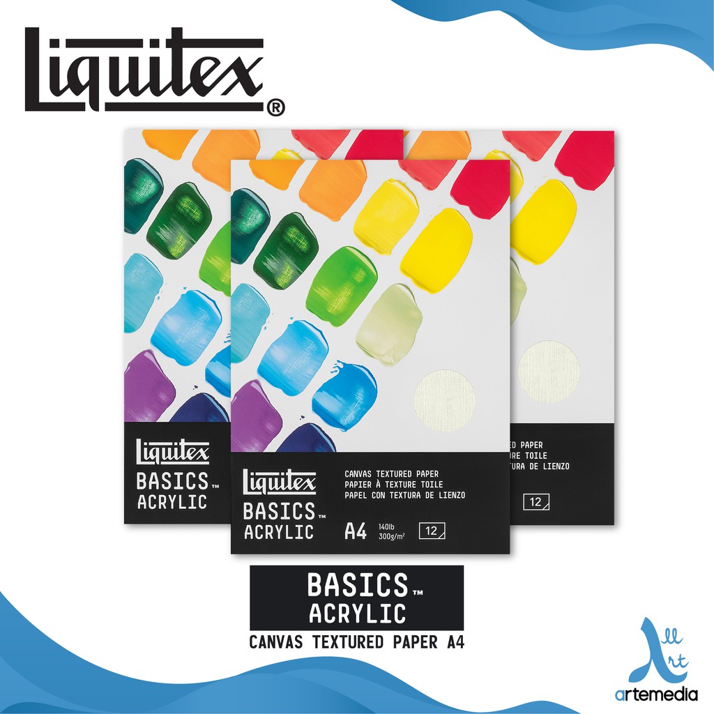 

Liquitex Basics A4 Canvas Texture Acrylic Paper Pad