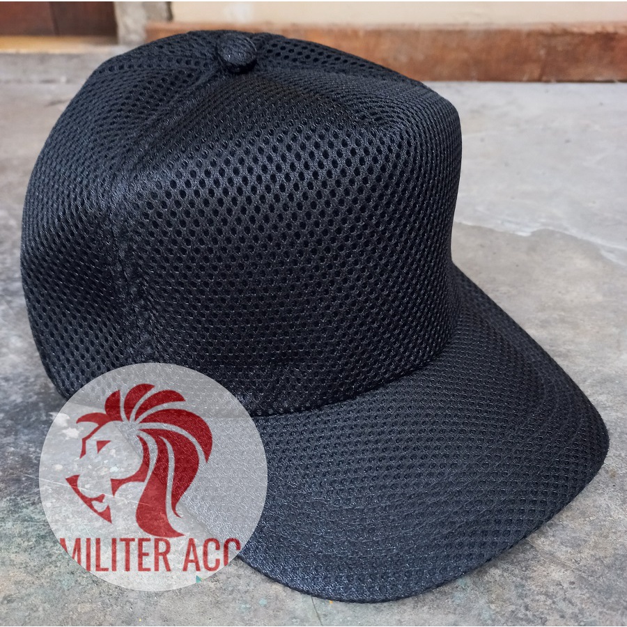 Topi Jaring Hitam - Topi Jaring Polos