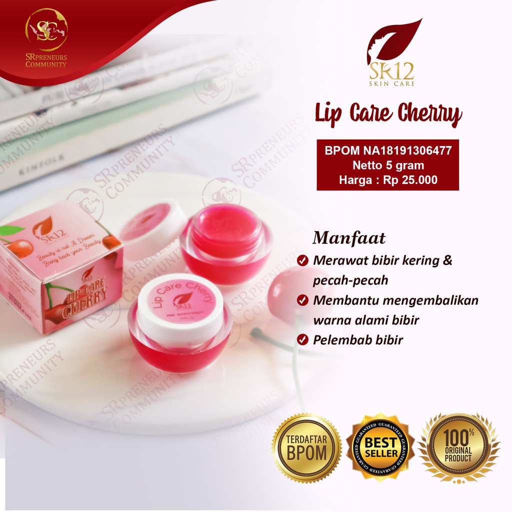 LIP CARE SR12 BEST SELLER..!! PELEMBAB BIBIR / LIP BALM / PENCERAH