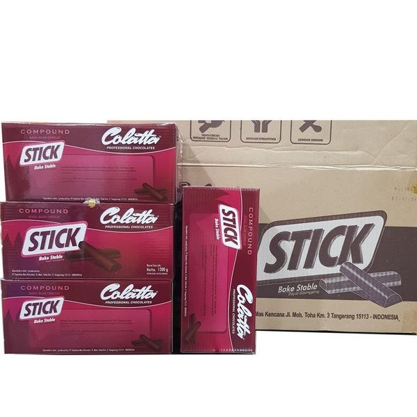 

Siap Kirim Colatta Chocolate Compound Stick Bake Stable Coklat Stik 1,2 Kg