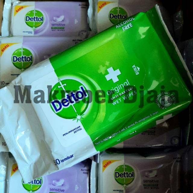 Dettol Wet Wipes 50 lembar Tissue Tisu Basah