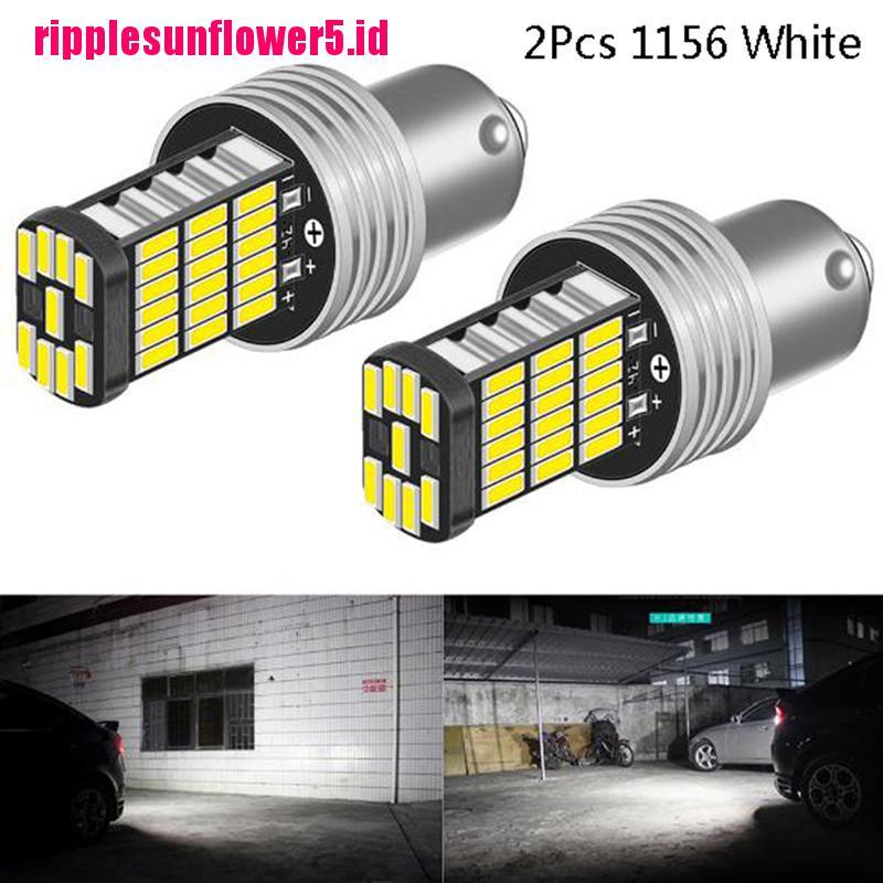 2pcs Canbus 15 SMD BA15S P21W 1156 6000K High Power Warna Putih Untuk Rem Belakang Mobil
