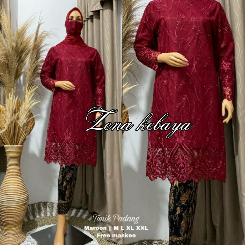 SET KEBAYA MODERN KEBAYA TUNIK TULLE KEBAYA WISUDA KEBAYA PESTA