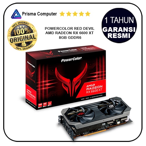 vga powercolor red devil amd radeon rx 6600 xt 8gb gddr6