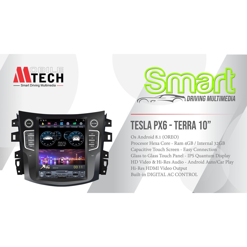 Mtech Head Unit Tesla Android Nissan Terra