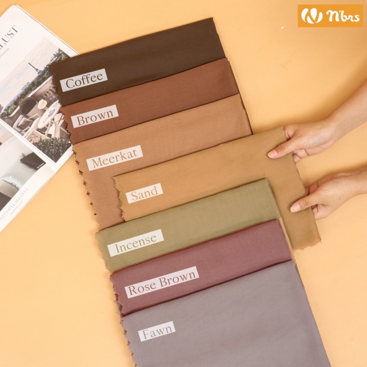 Nibras Hijab Greesa Square Bahan Voal Ultrafine Jilbab Segi Empat Polos Jilbab Wanita Muslimah