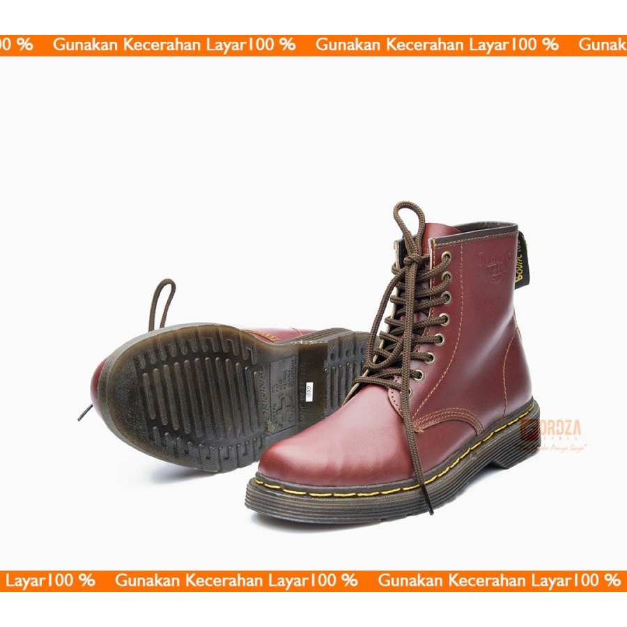 Sepatu Pria HIPZO M-52 Sepatu Safety Pria Terbaru Kulit Orig Sepatu Boot Pria Boots Casual Kuli A5W0