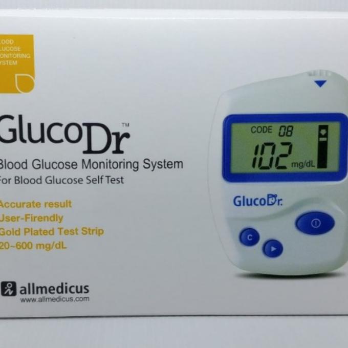 alat tes gula darah GlucoDr/alat tes diabet/alat cek glucosa/diabetes