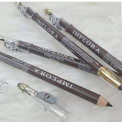 IMPLORA Pensil Alis - Eyebrow pencil 2 IN 1 ORIGINAL BPOM Tebaru - soft eyebrow pencil