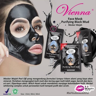 Image of thu nhỏ VIENNA Face Spa Peel Off Mask Purifying Black Mud 15ml Sachet - 1 Sachet #5