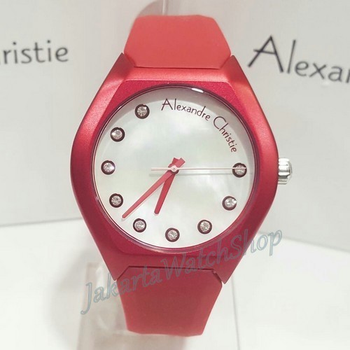 Jam Wanita Alexandre Christie 2460 LD Merah (Original)