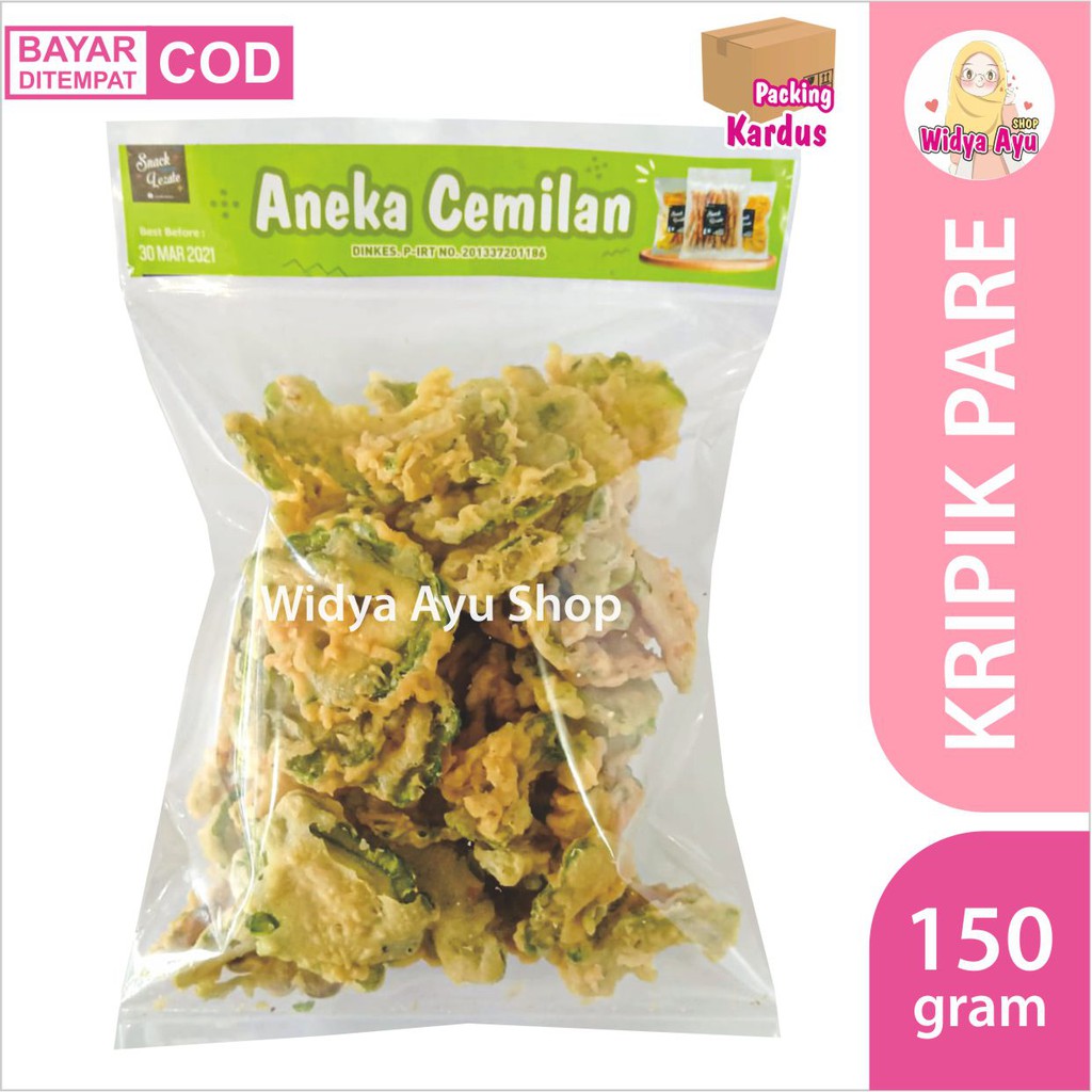 

Kripik Pare 150gr Murah Enak Gurih Renyah Tepung Tipis / Keripik Pare Cemilan Sehat Kripik Sayur