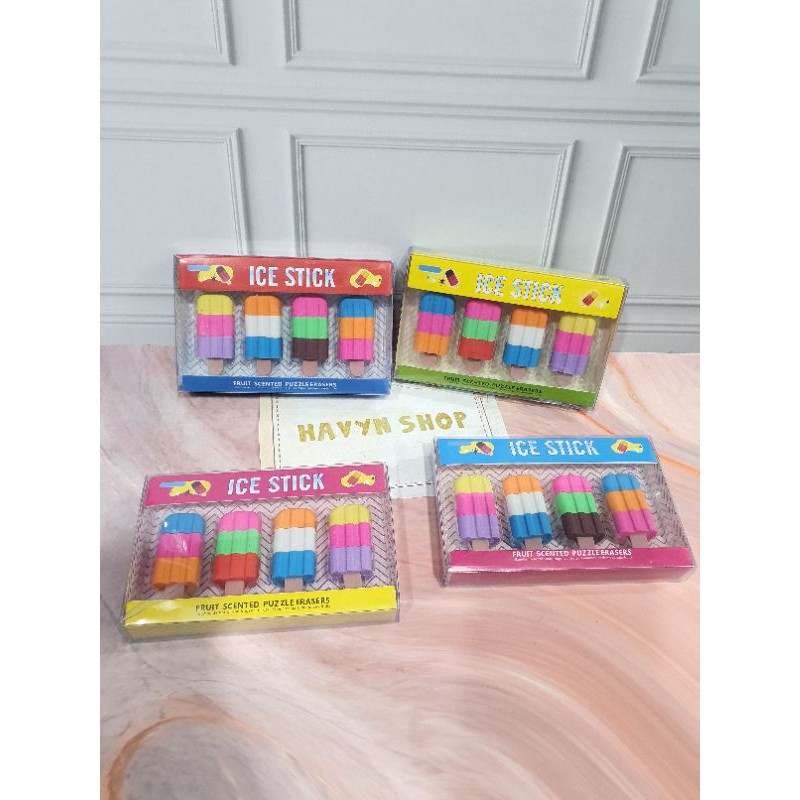 Penghapus lucu makanan kue/STIP KUE/hapusan fancy/hapusan set/stip-2