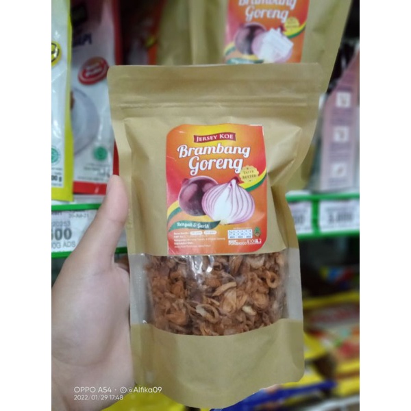 

Brambang goreng/bawang goreng murni tanpa campuran tepung rasa gurih renyah