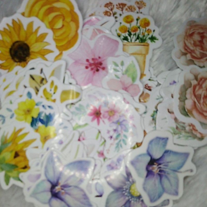 

1 buah stiker bunga dikirim acak
