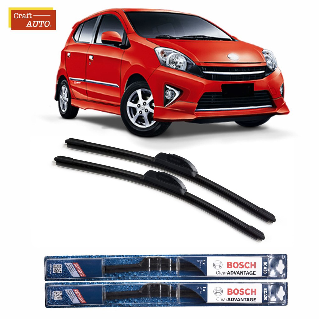 Wiper Mobil Frameless Sepasang (2pcs) Bosch Clear