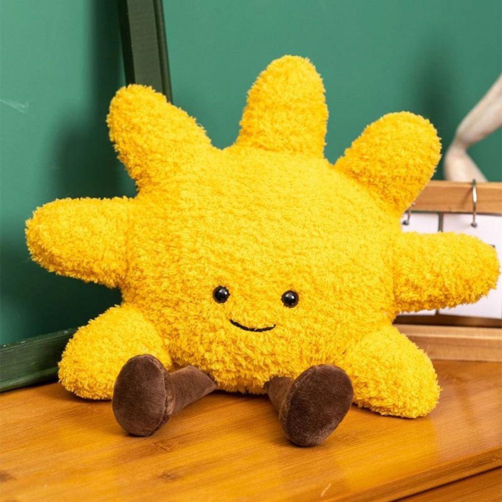 Lanfy Mainan Boneka Bantal Bentuk Matahari Bahan Plush Untuk Anak