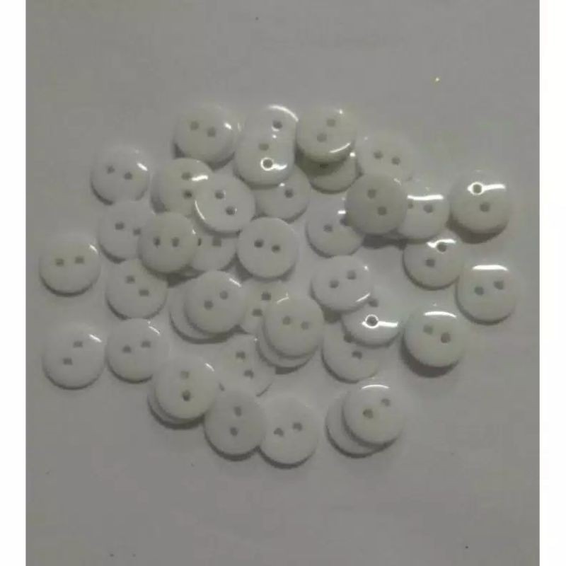 kancing lobang 2 diameter 11mm/ kancing seragam sekolah isi 144pcs