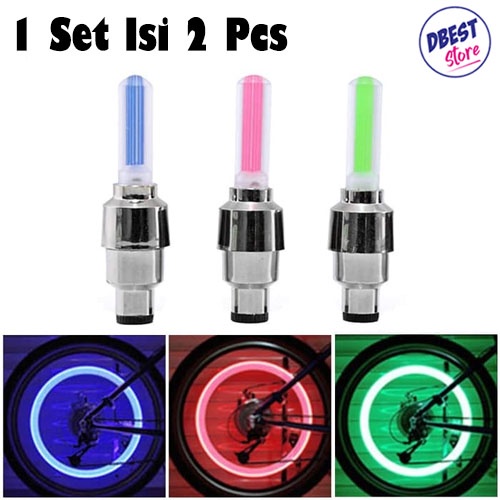 TERMURAH !! TUTUP PENTIL LED BAN MOTOR LED BIKE CAR TIRE NEON WHEEL LED MOBIL