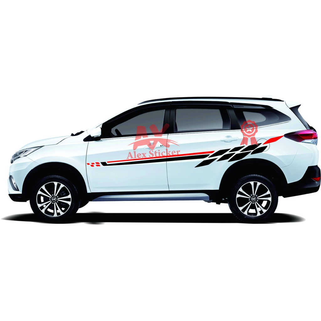 Sticker Stiker Mobil All Tipe Daihatsu Terios Ayla Sigra Sirion Cutting Stiker Universal Shopee Indonesia