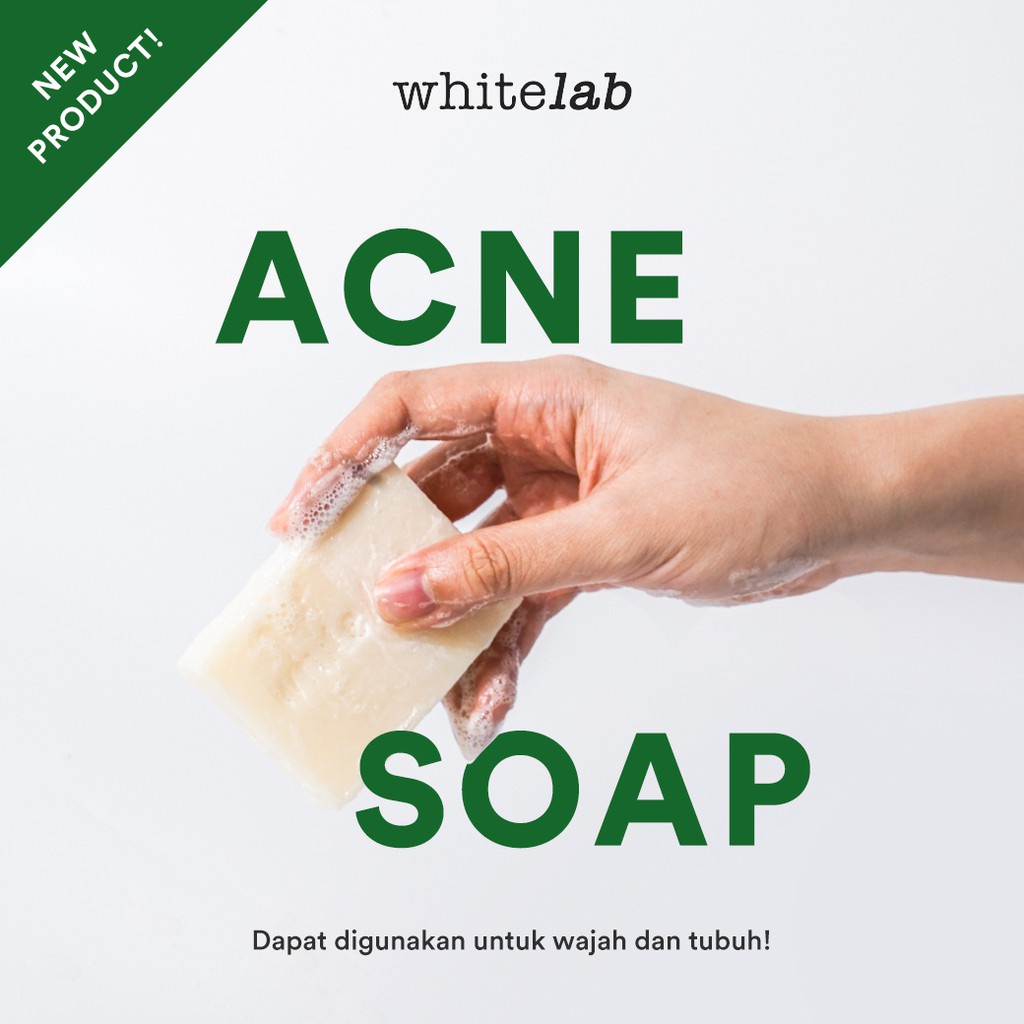 ⭐️ Beauty Expert ⭐️ WhiteLab Brightening Acne Soap BHA + Tea Tree | White Lab Sabun untuk Jerawat