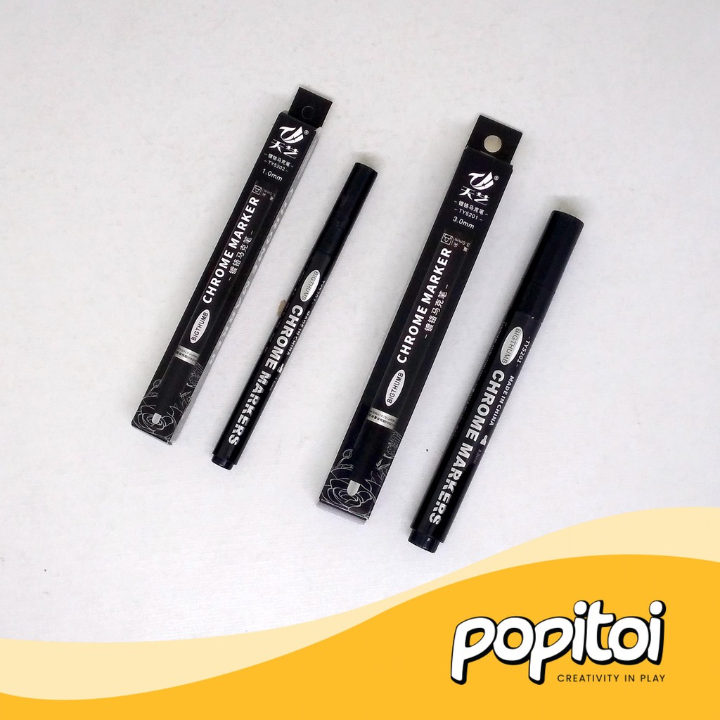 

Liquid Silver Chrome Marker Molotow Gundam Gunpla Mokit Plate Metallic Pen